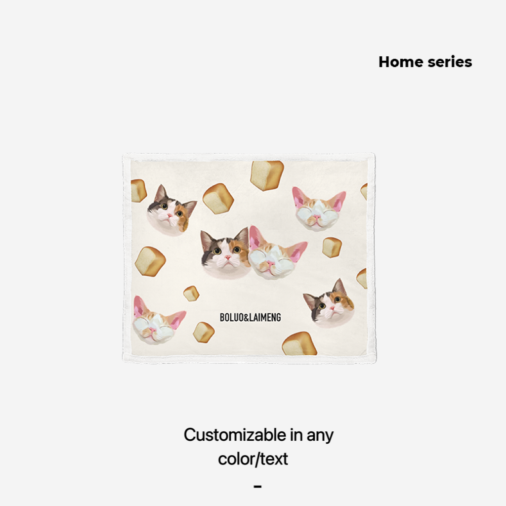 Mewlymade-Pet custom lambskin blanket