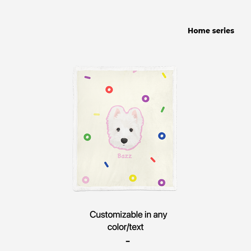 Mewlymade-Pet custom lambskin blanket