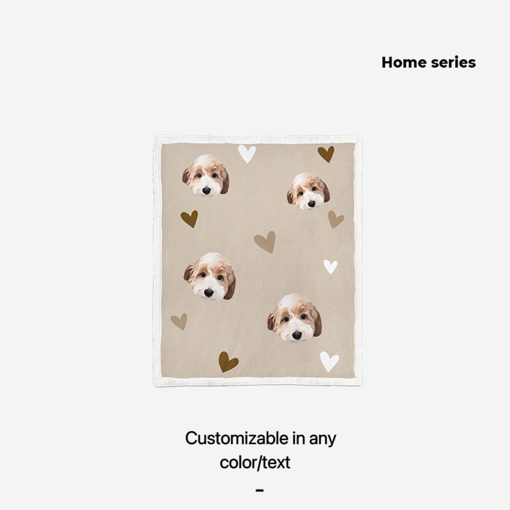 Mewlymade-Pet custom lambskin blanket