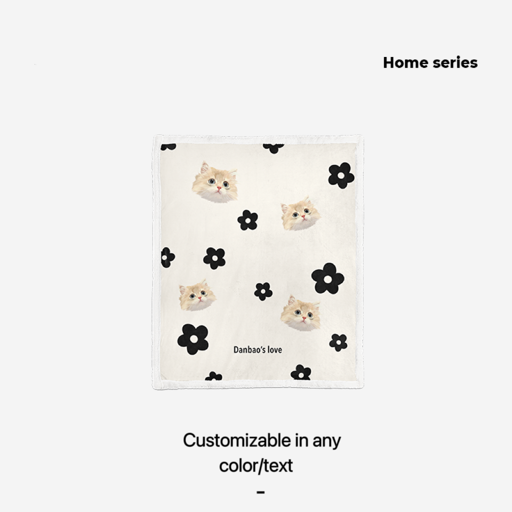 Mewlymade-Pet custom lambskin blanket