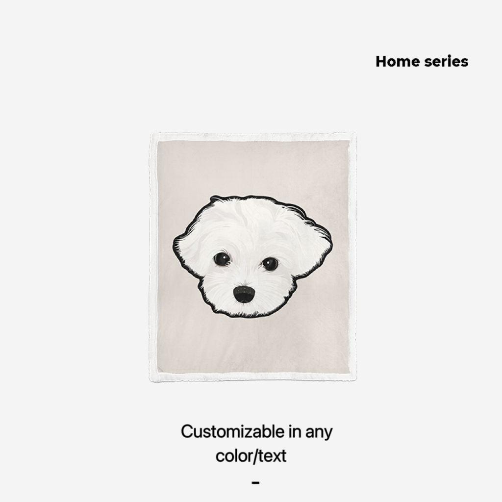 Mewlymade-Pet custom lambskin blanket