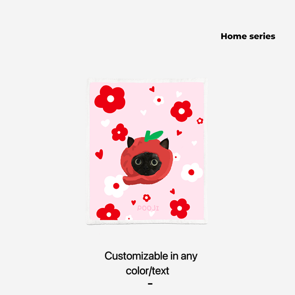 Mewlymade-Pet custom lambskin blanket