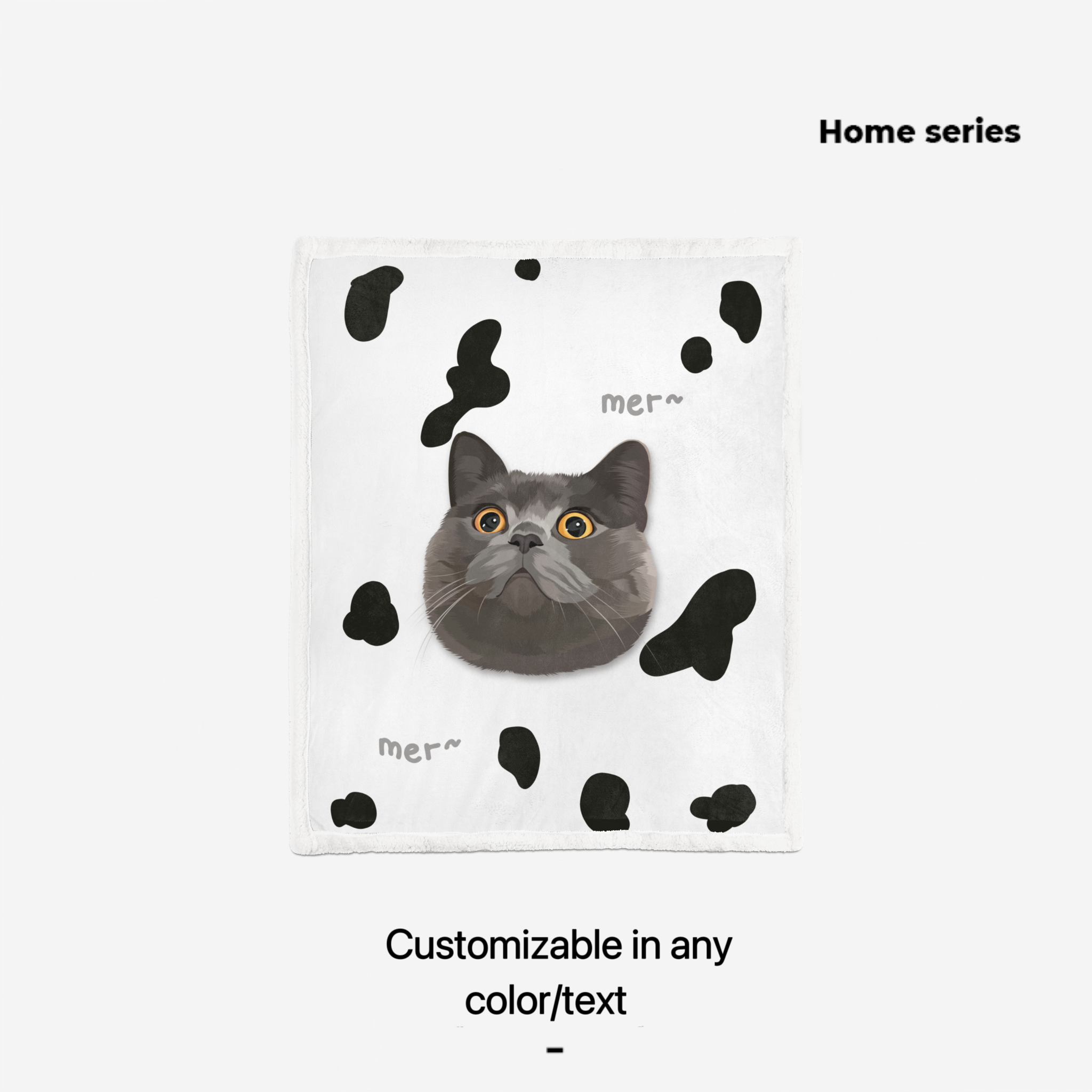Mewlymade-Pet custom lambskin blanket